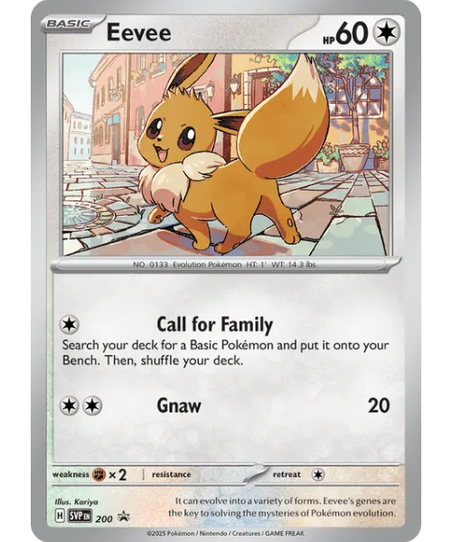 Eevee #SVP 200 SV Black Star Promos Pokemon card