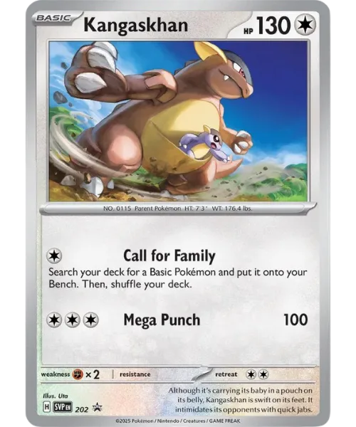 Kangaskhan #SVP 202 SV Black Star Promos Pokemon card