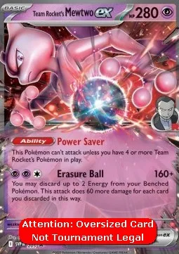 Team Rocket's Mewtwo ex #SVP 205 Oversized SV Black Star Promos Pokemon card