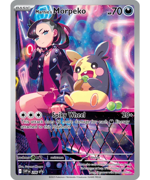 Marnie's Morpeko #SVP 206 SV Black Star Promos Pokemon card