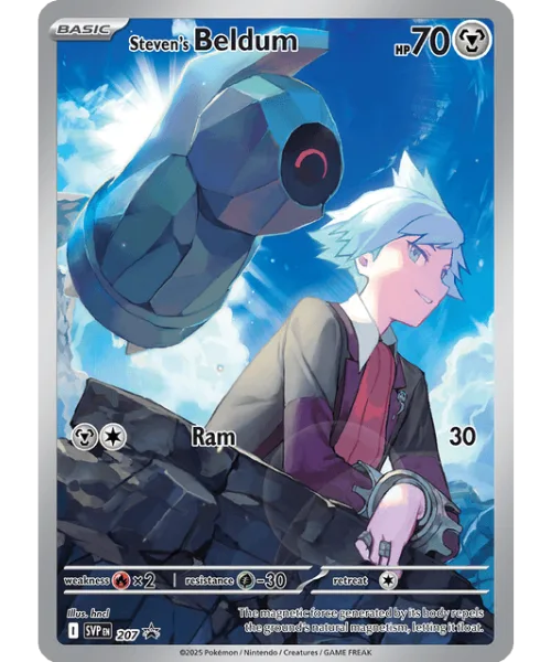 Steven's Beldum #SVP 207 SV Black Star Promos Pokemon card