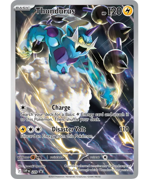 Thundurus #SVP 209 SV Black Star Promos Pokemon card