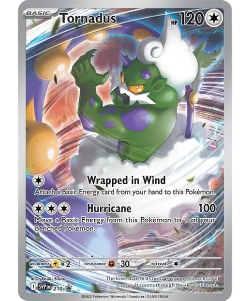 Tornadus #SVP 210 SV Black Star Promos Pokemon card