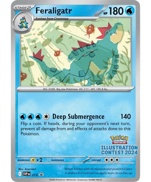 Feraligatr #SVP 213 SV Black Star Promos Pokemon card