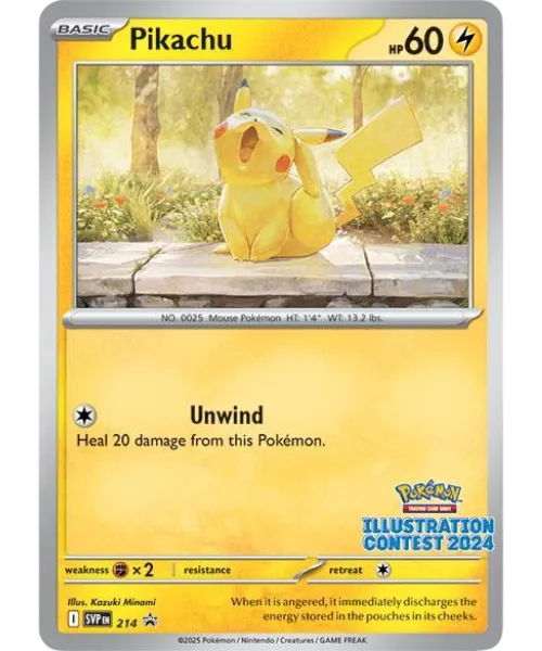 Pikachu #SVP 214 SV Black Star Promos Pokemon card