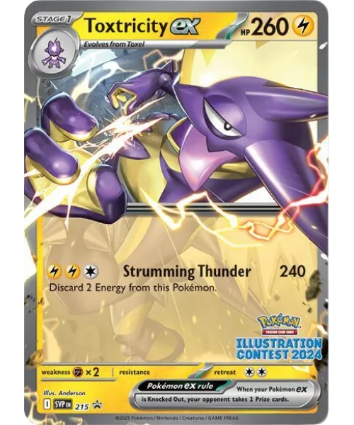 Toxtricity ex #SVP 215 SV Black Star Promos Pokemon card