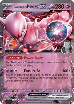 Team Rocket's Mewtwo ex #SVP 216 SV Black Star Promos Pokemon card