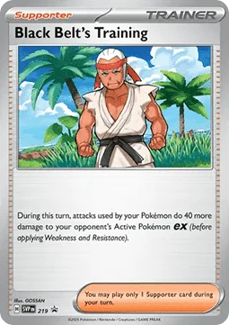 Black Belt's Training #SVP 219 SV Black Star Promos Pokemon card