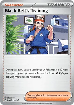 Black Belt's Training #SVP 220 SV Black Star Promos Pokemon card