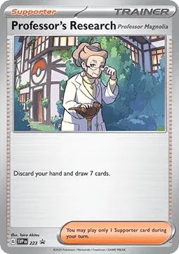 Professor's Research - Professor Magnolia #SVP 223 SV Black Star Promos Pokemon card