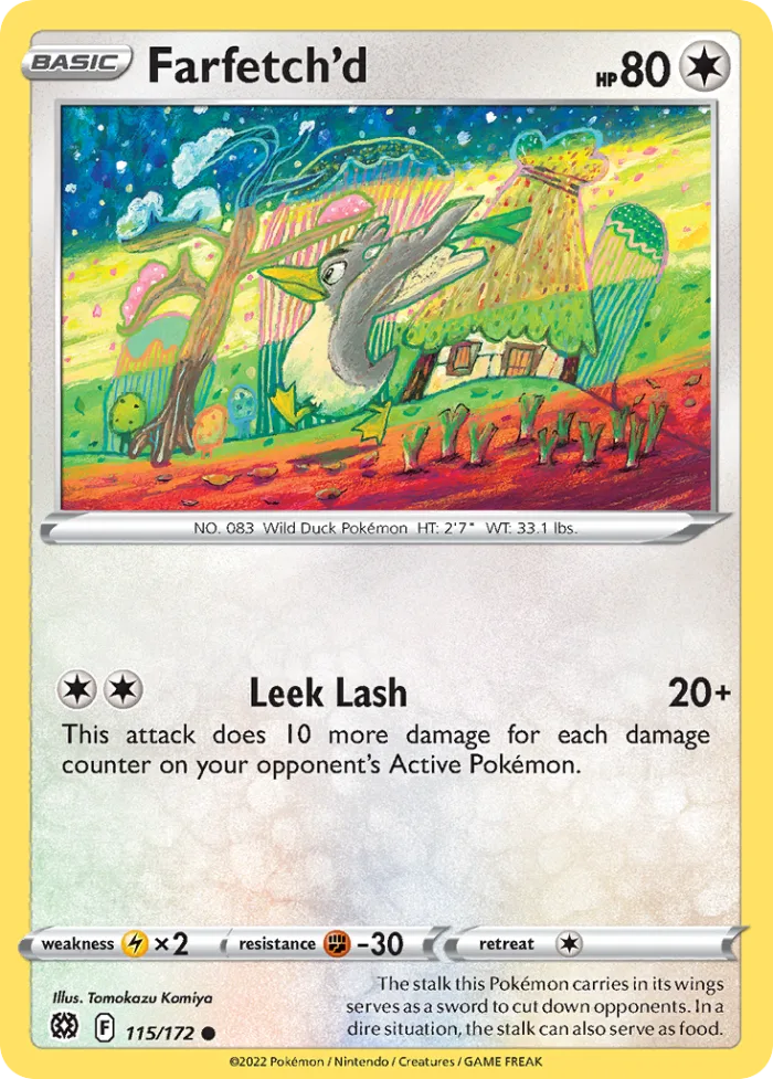 Farfetch'd #115 Brilliant Stars Pokemon card