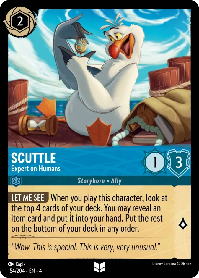 Scuttle #154 Ursula's Return Disney Lorcana card