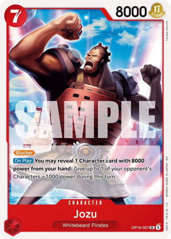 Jozu #OP16-007 The Time of Battle One Piece card