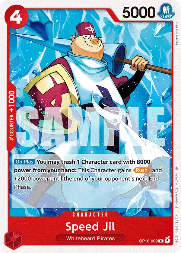 Speed Jil #OP16-009 The Time of Battle One Piece card