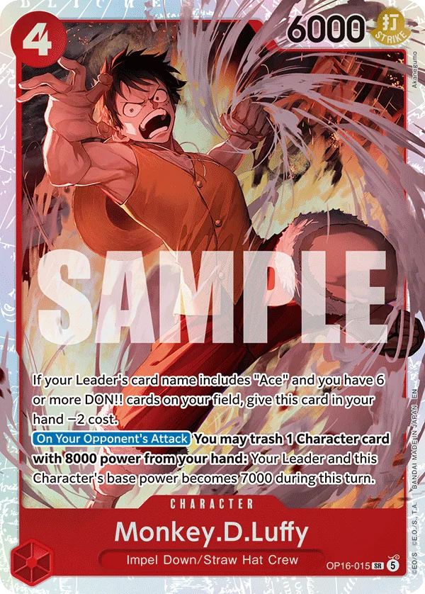 Monkey.D.Luffy #OP16-015 The Time of Battle One Piece card
