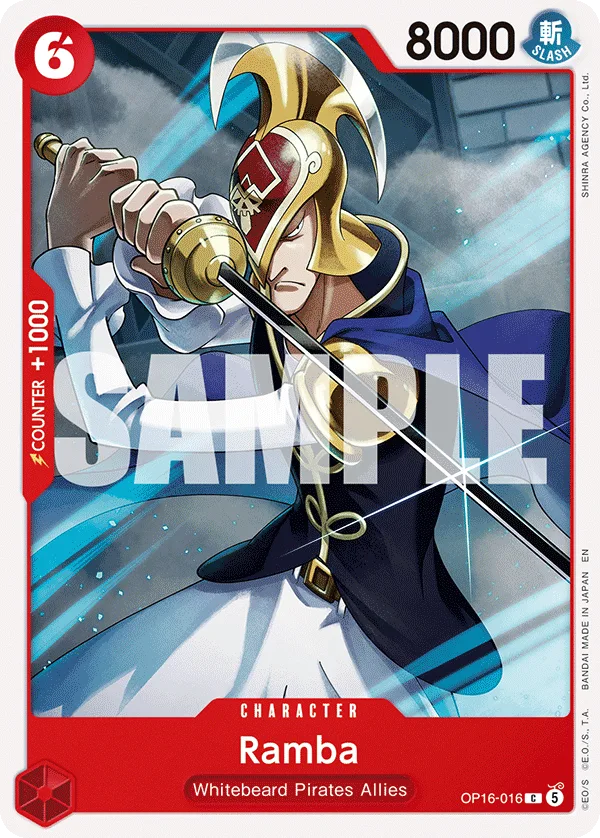 Ramba #OP16-016 The Time of Battle One Piece card