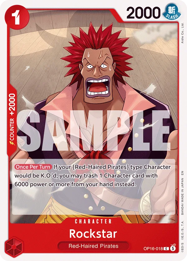 Rockstar #OP16-018 The Time of Battle One Piece card