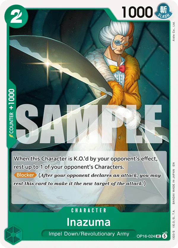 Inazuma #OP16-024 The Time of Battle One Piece card