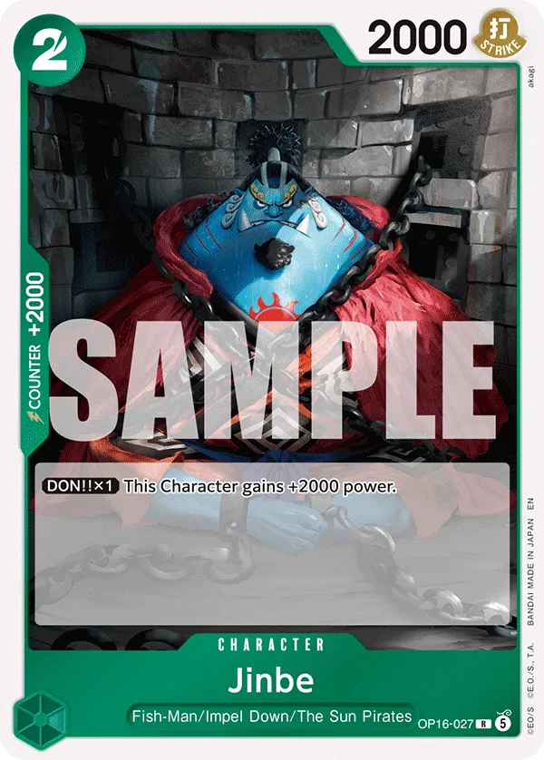 Jinbe #OP16-027 The Time of Battle One Piece card