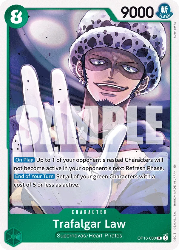 Trafalgar Law #OP16-030 The Time of Battle One Piece card