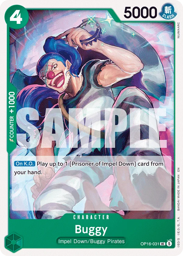 Buggy #OP16-031 The Time of Battle One Piece card