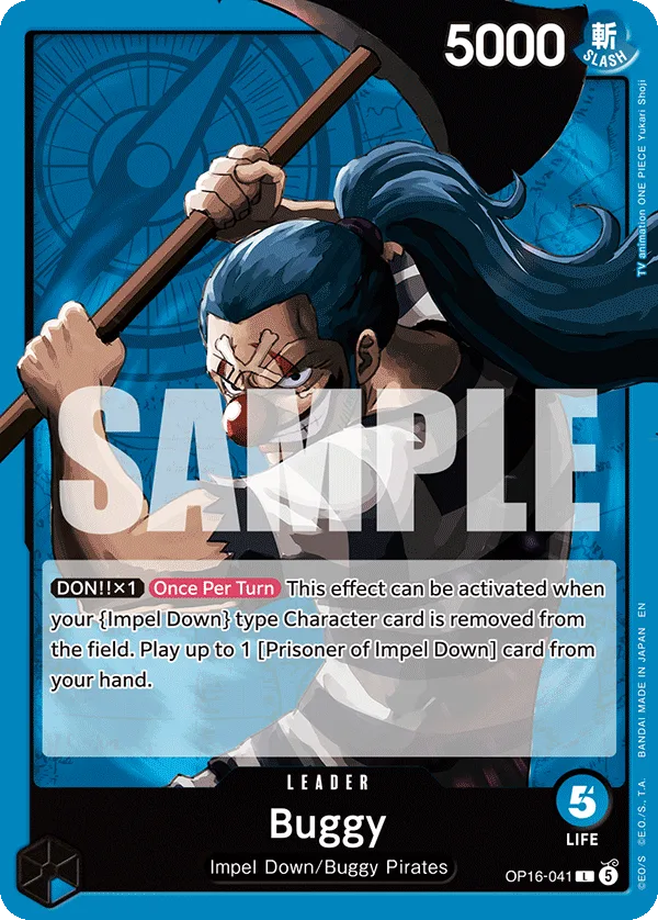 Buggy #OP16-041 The Time of Battle One Piece card