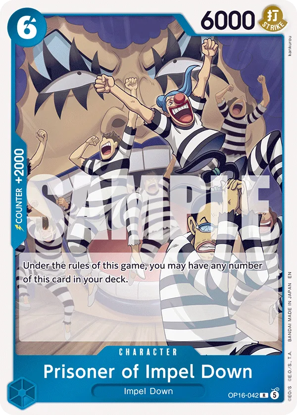 Prisoner of Impel Down #OP16-042 The Time of Battle One Piece card