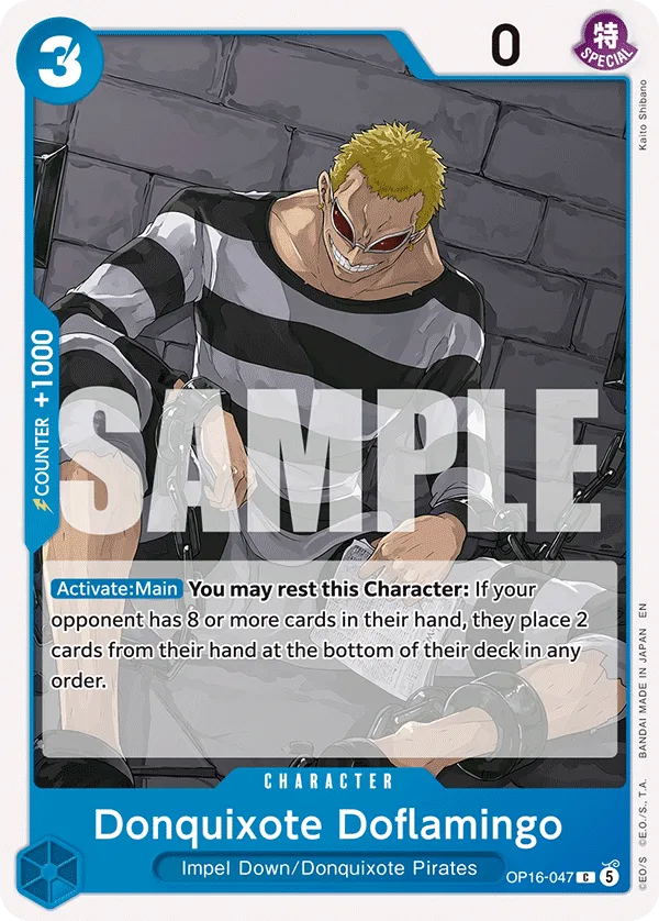 Donquixote Doflamingo #OP16-047 The Time of Battle One Piece card
