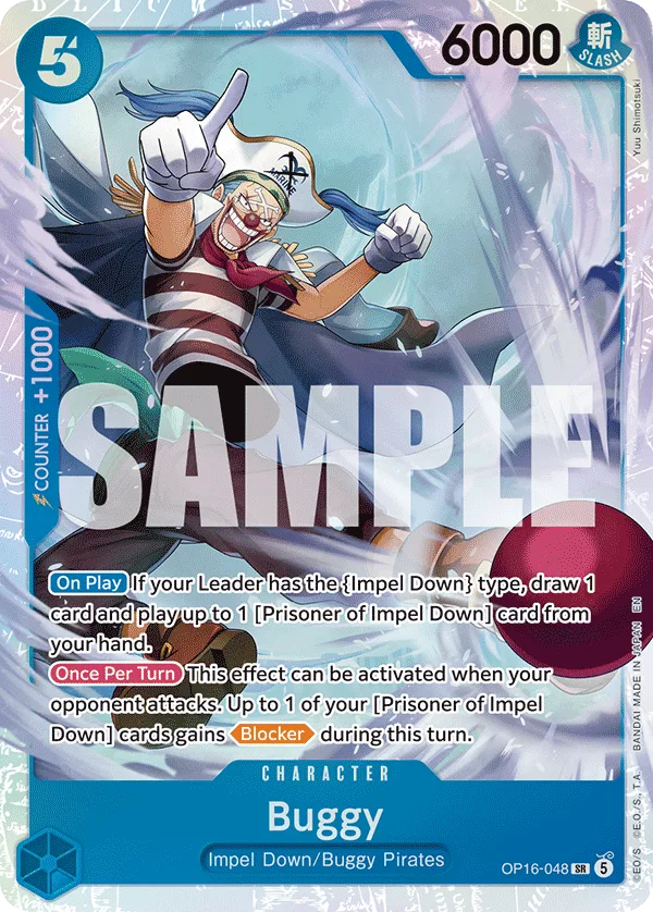 Buggy #OP16-048 The Time of Battle One Piece card