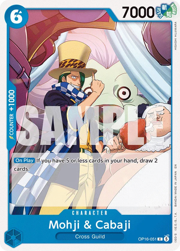 Mohji & Cabaji #OP16-051 The Time of Battle One Piece card