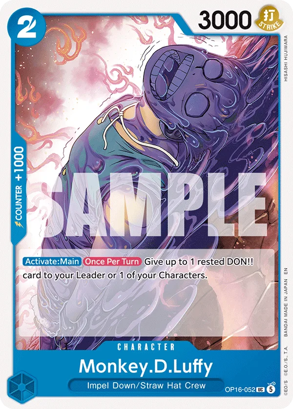 Monkey.D.Luffy #OP16-052 The Time of Battle One Piece card