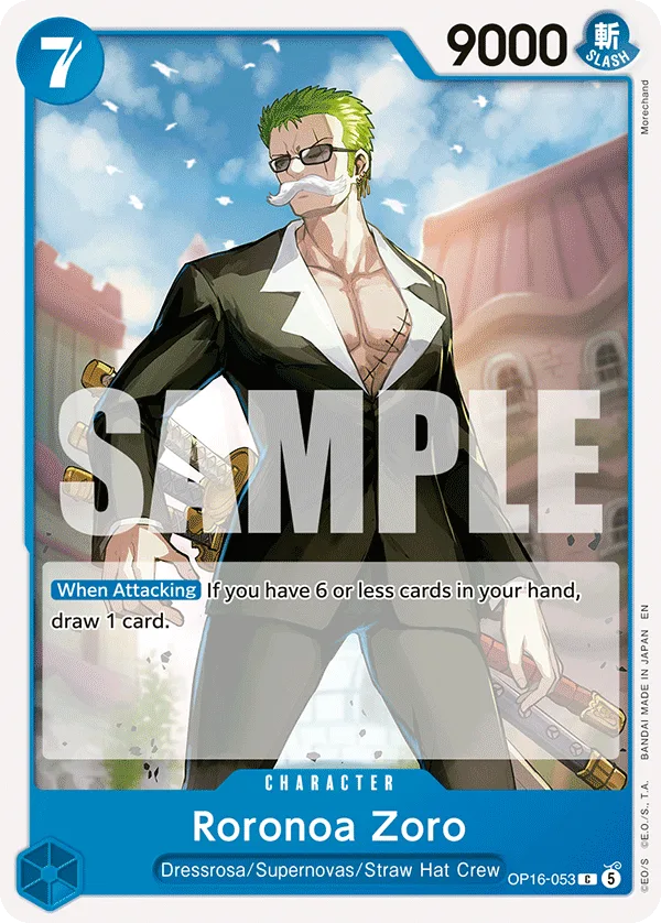 Roronoa Zoro #OP16-053 The Time of Battle One Piece card