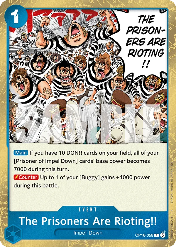 The Prisoners Are Rioting!! #OP16-058 The Time of Battle One Piece card