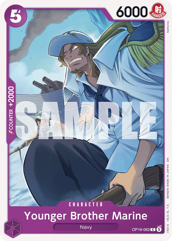 Younger Brother Marine #OP16-062 The Time of Battle One Piece card