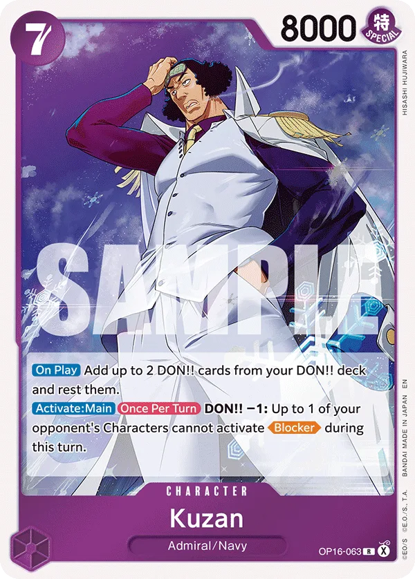 Kuzan #OP16-063 The Time of Battle One Piece card