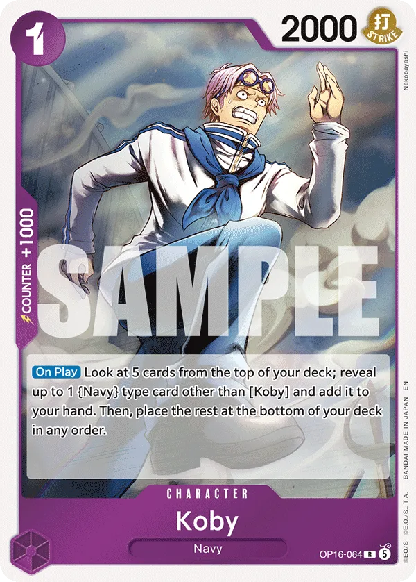 Koby #OP16-064 The Time of Battle One Piece card