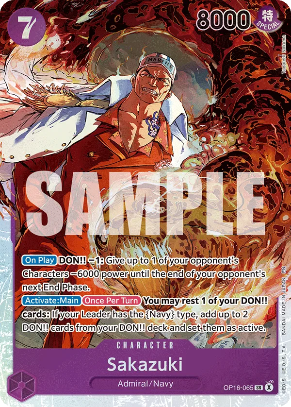 Sakazuki #OP16-065 The Time of Battle One Piece card