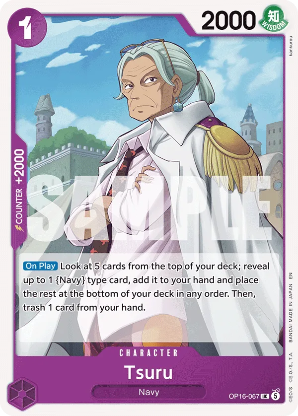 Tsuru #OP16-067 The Time of Battle One Piece card