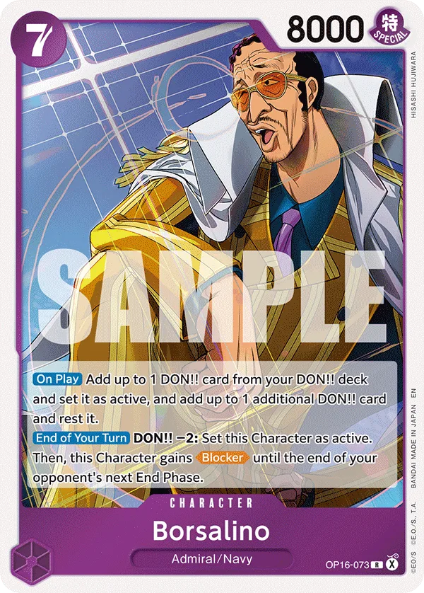 Borsalino #OP16-073 The Time of Battle One Piece card