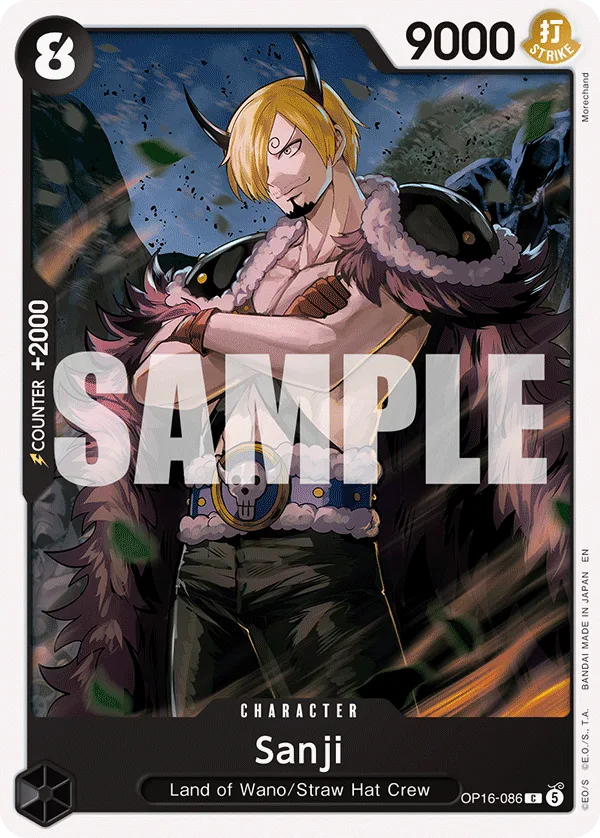 Sanji #OP16-086 The Time of Battle One Piece card