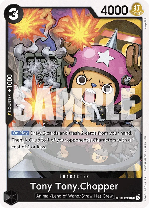 Tony Tony.Chopper #OP16-090 The Time of Battle One Piece card