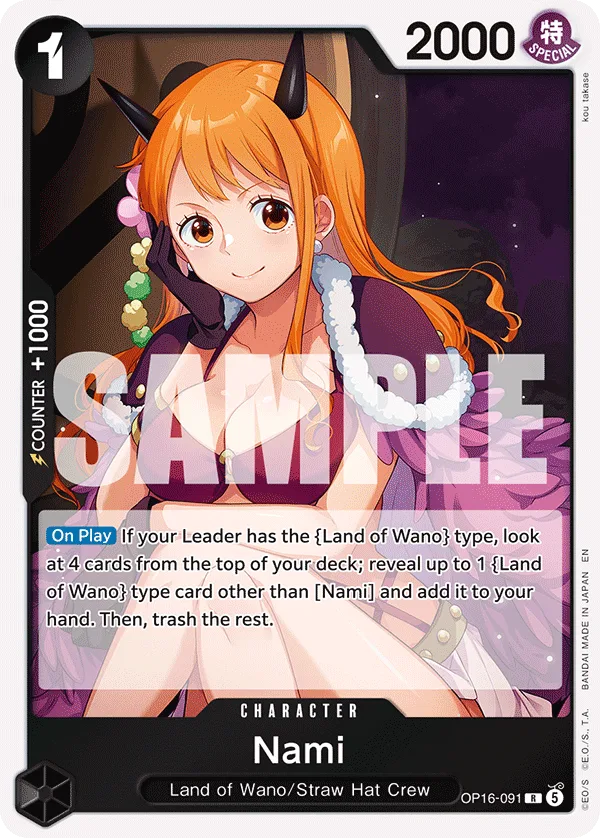 Nami #OP16-091 The Time of Battle One Piece card