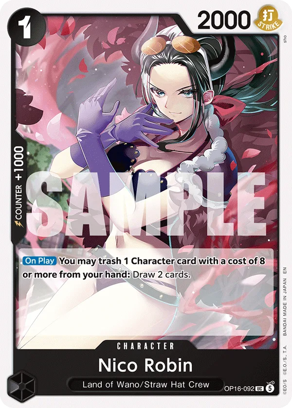 Nico Robin #OP16-092 The Time of Battle One Piece card