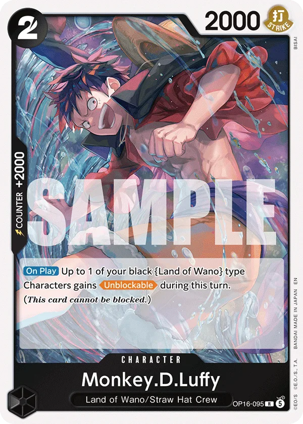 Monkey.D.Luffy #OP16-095 The Time of Battle One Piece card
