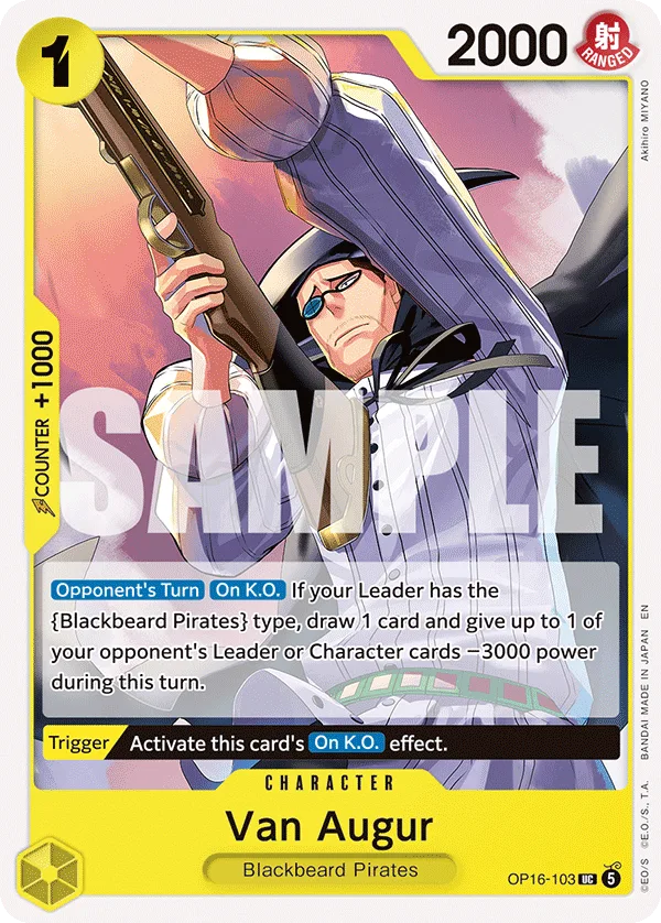 Van Augur #OP16-103 The Time of Battle One Piece card
