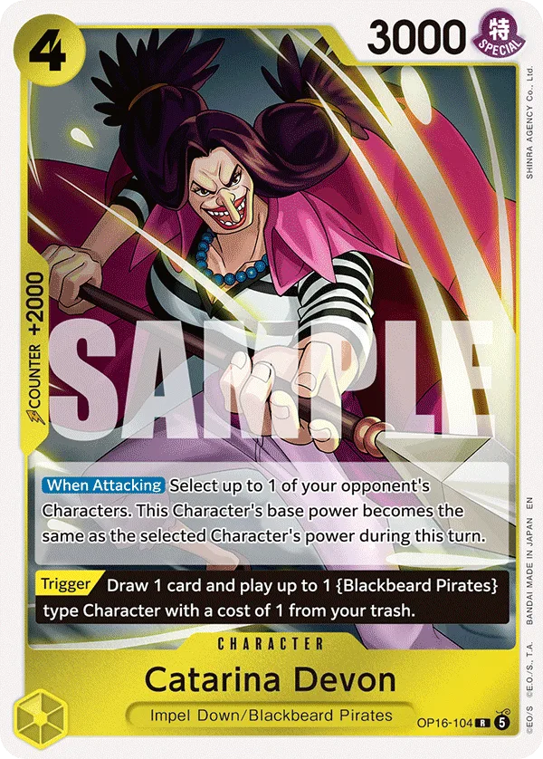 Catarina Devon #OP16-104 The Time of Battle One Piece card