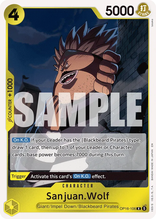 Sanjuan.Wolf #OP16-106 The Time of Battle One Piece card