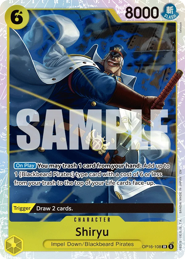 Shiryu #OP16-108 The Time of Battle One Piece card