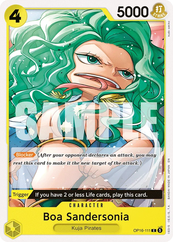 Boa Sandersonia #OP16-111 The Time of Battle One Piece card