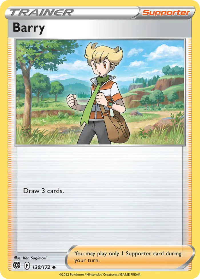 Barry #130 Brilliant Stars Pokemon card